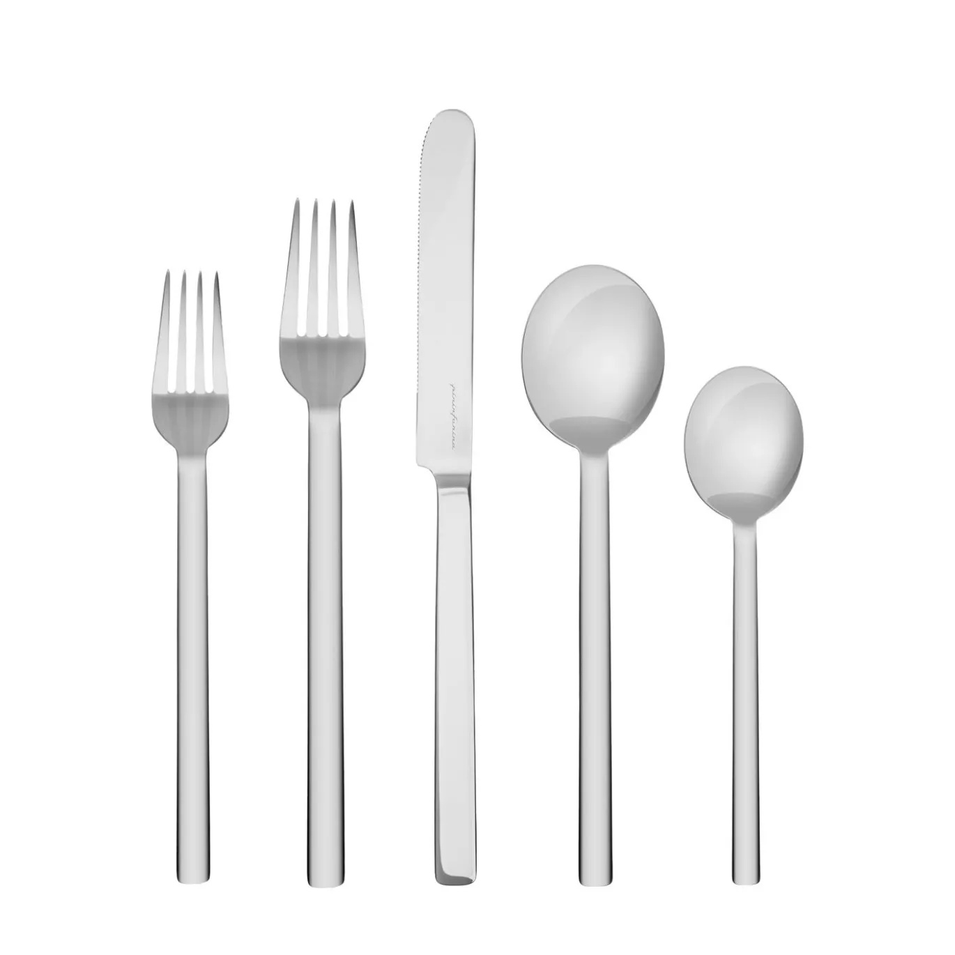 Set di posate in acciaio inossidabile da 5 pezzi Stile di Pininfarina Mepra