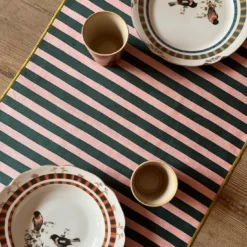 Set di 2 Runners Tropicale e a Righe