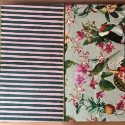 Set di 2 Runners Tropicale e a Righe