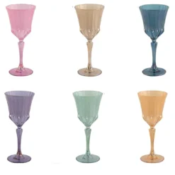 Set di sei bicchieri da acqua Canal