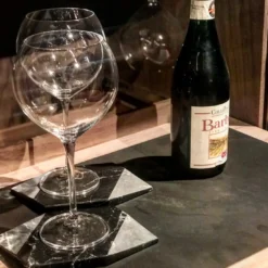 Set di 2 sottobicchieri Convivio Diamond Black