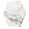 Set di 2 sottobicchieri Convivio in marmo bianco
