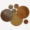 Set di 4 sottobicchieri in ottone Terra