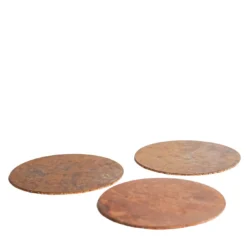 Set di 4 sottobicchieri in ottone Terra