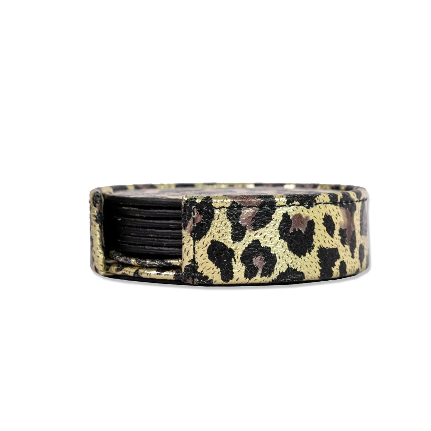 Set di 6 sottobicchieri in pelle Animalier