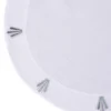 Set di 2 sottobicchieri rotondi bianchi Peacock