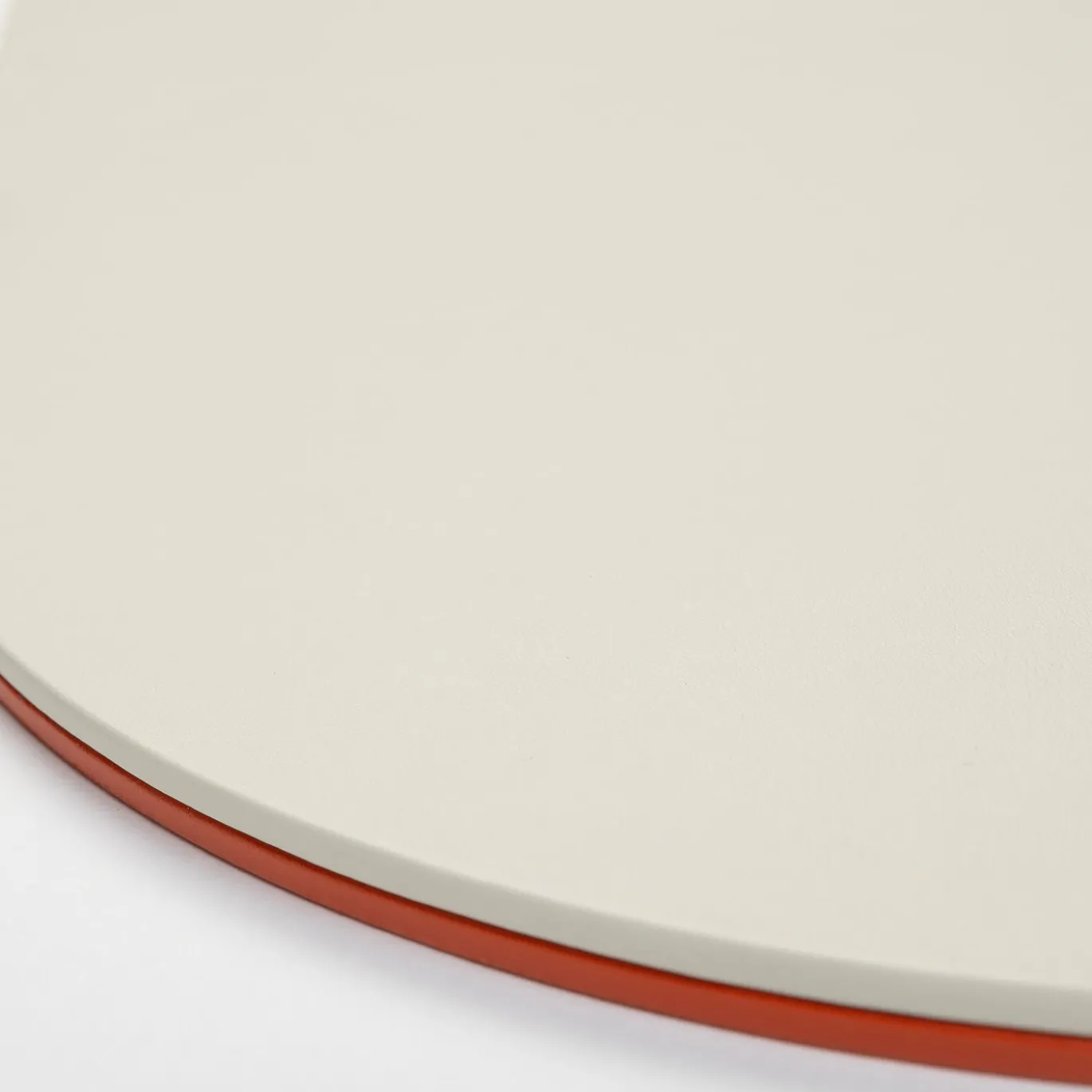 Set di 6 sottobicchieri rotondi Mondrian Spritz Orange e Luna White