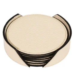 Set di 6 sottobicchieri Wings White