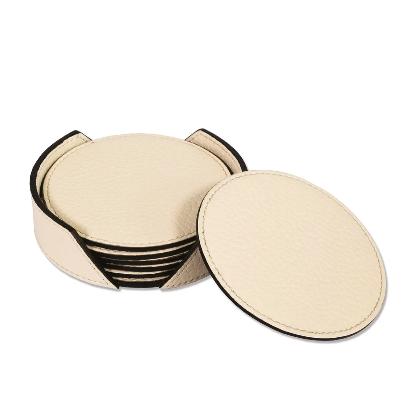 Set di 6 sottobicchieri Wings White