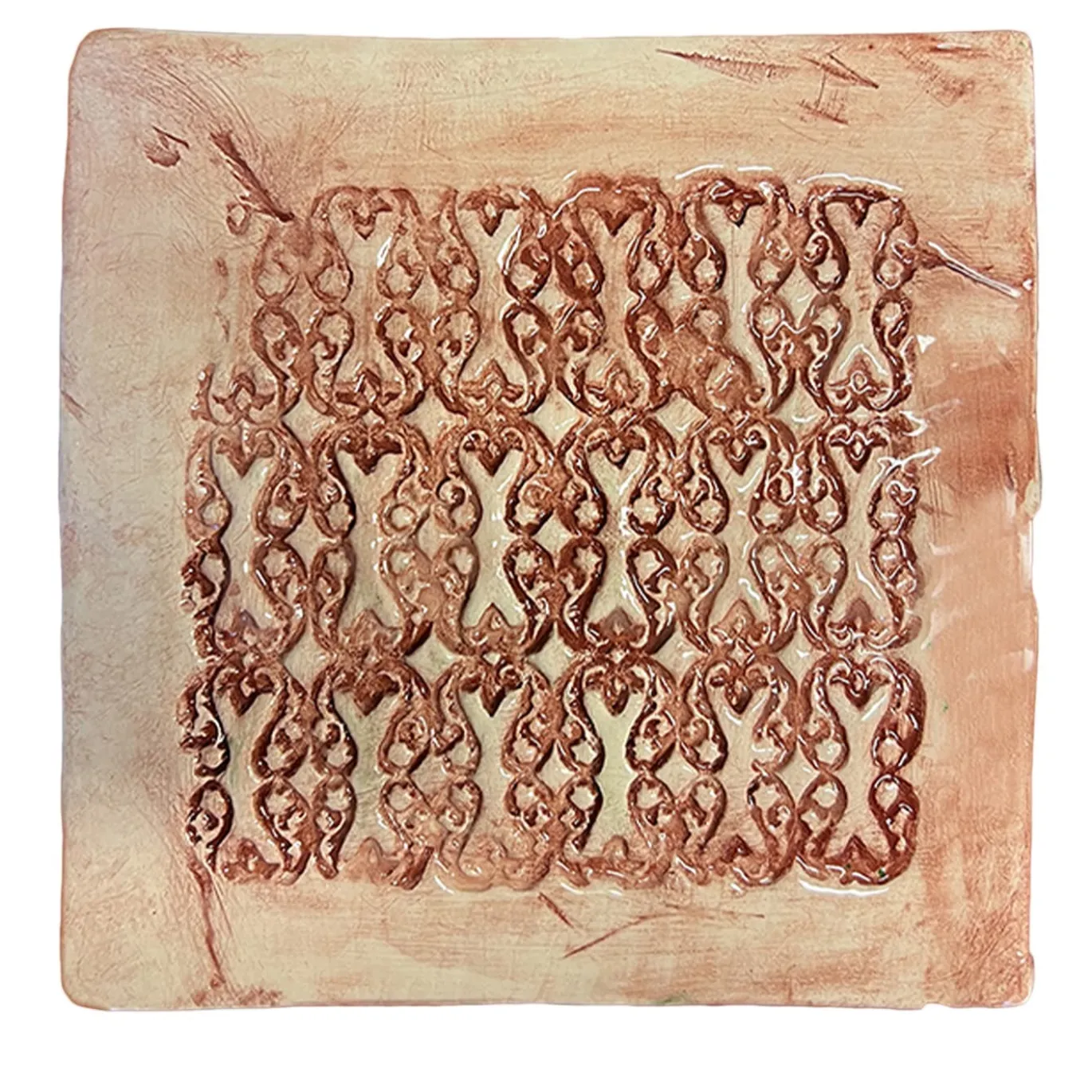 Set di 2 sottopentola Quadrate Marocco Rosa