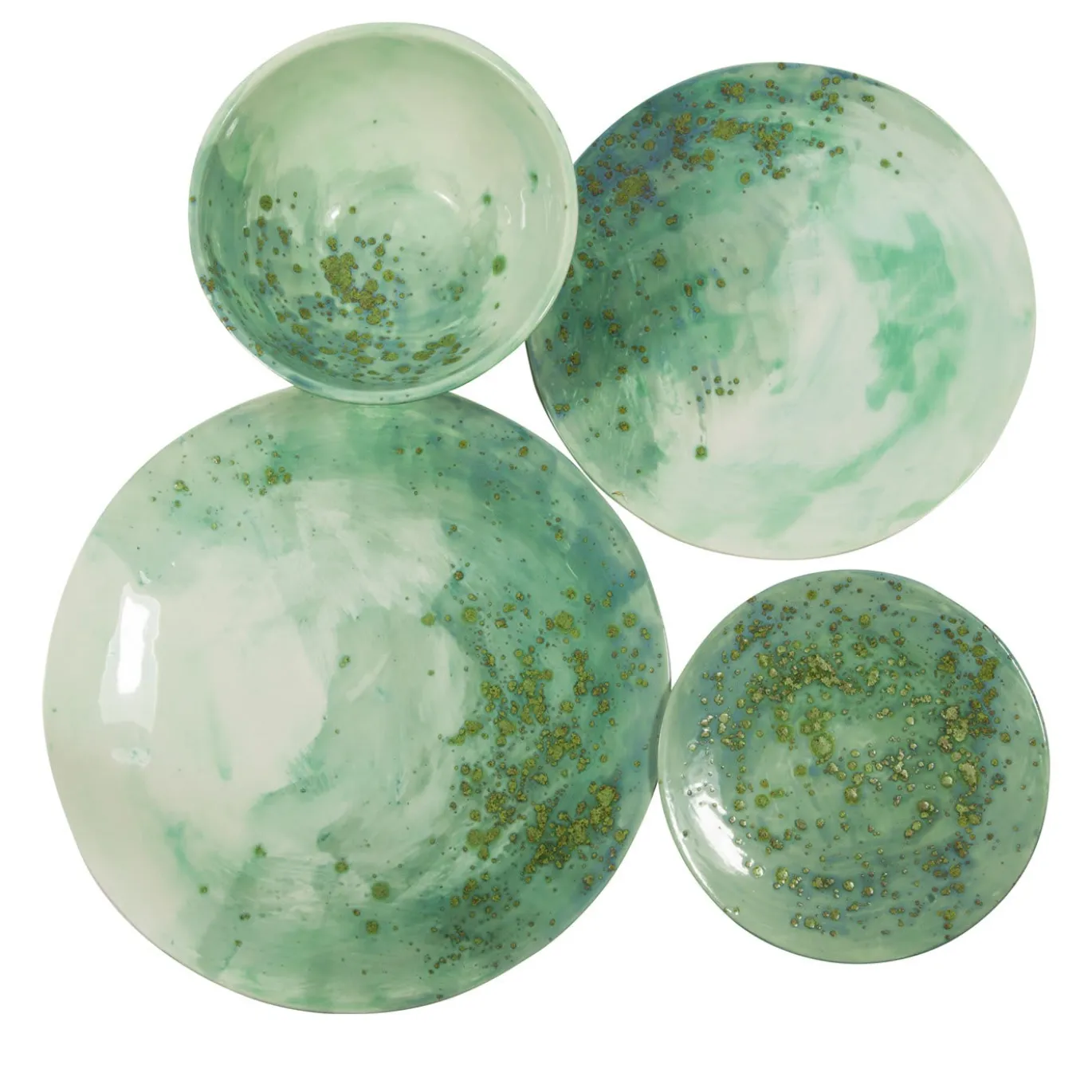 Set di stoviglie in ceramica Jade per una persona