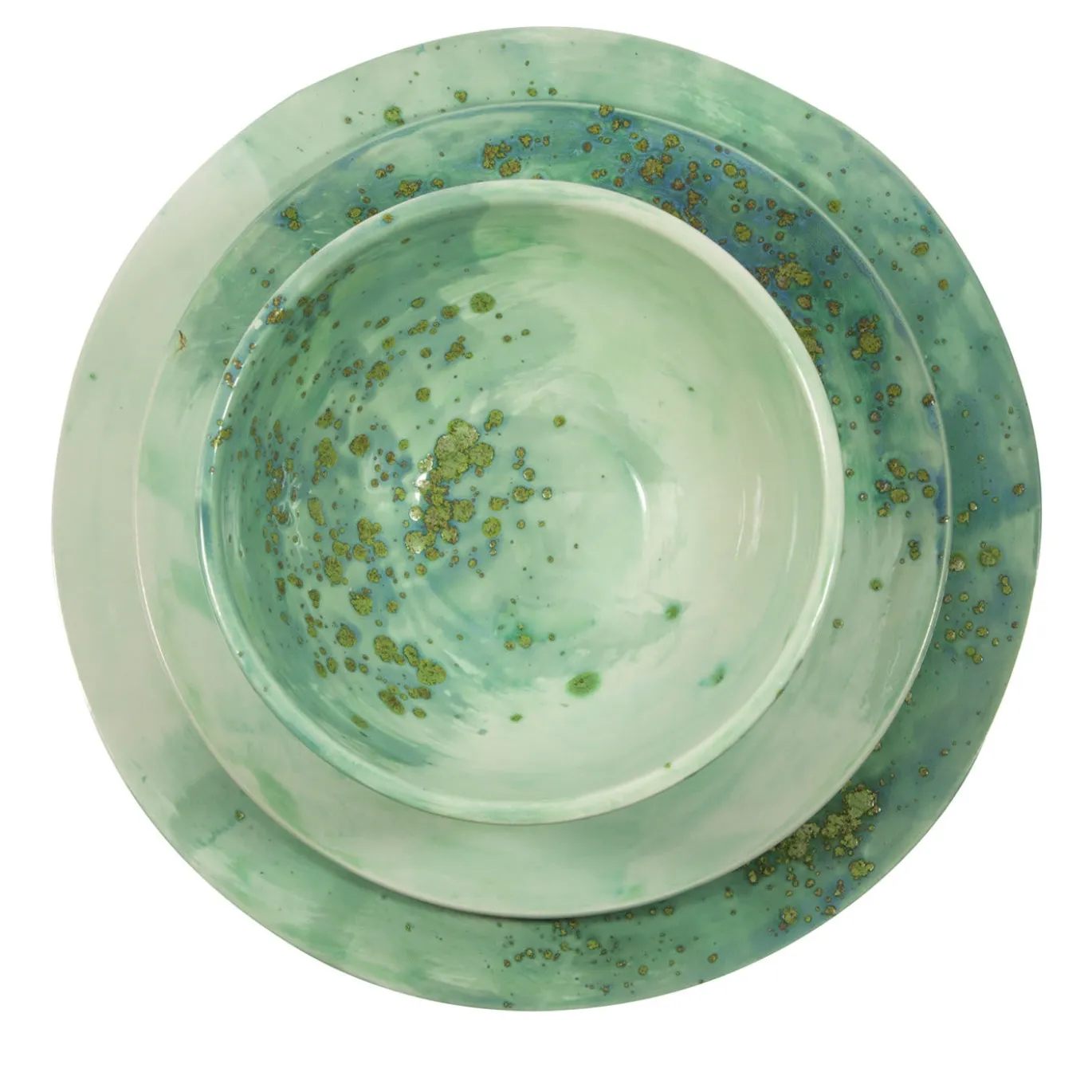 Set di stoviglie in ceramica Jade per una persona