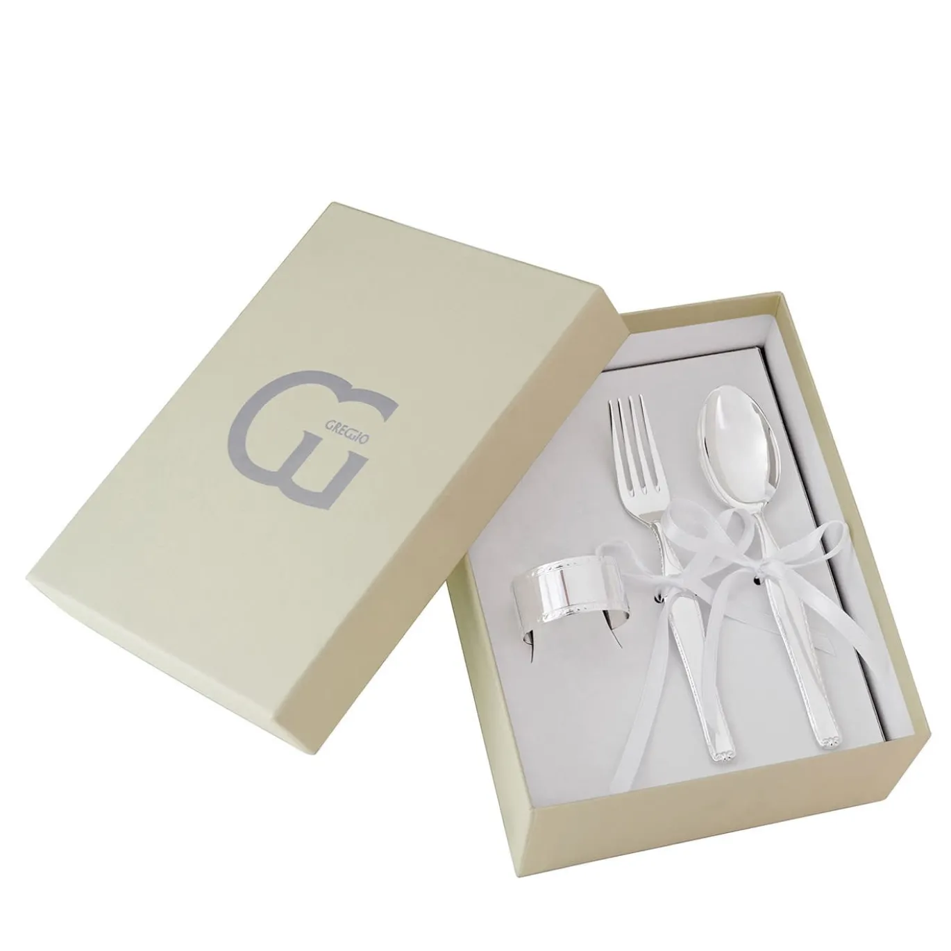 Set di stoviglie per bambini in argento N.3
