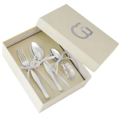Set di stoviglie per bambini in argento N.1
