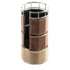 Set di 2 supporti in metallo beige per bicchieri di plastica