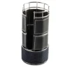 Set di 2 supporti in metallo blu per bicchieri di plastica