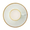 Set di 2 tazze da caffè Alpine in porcellana color menta con piattini