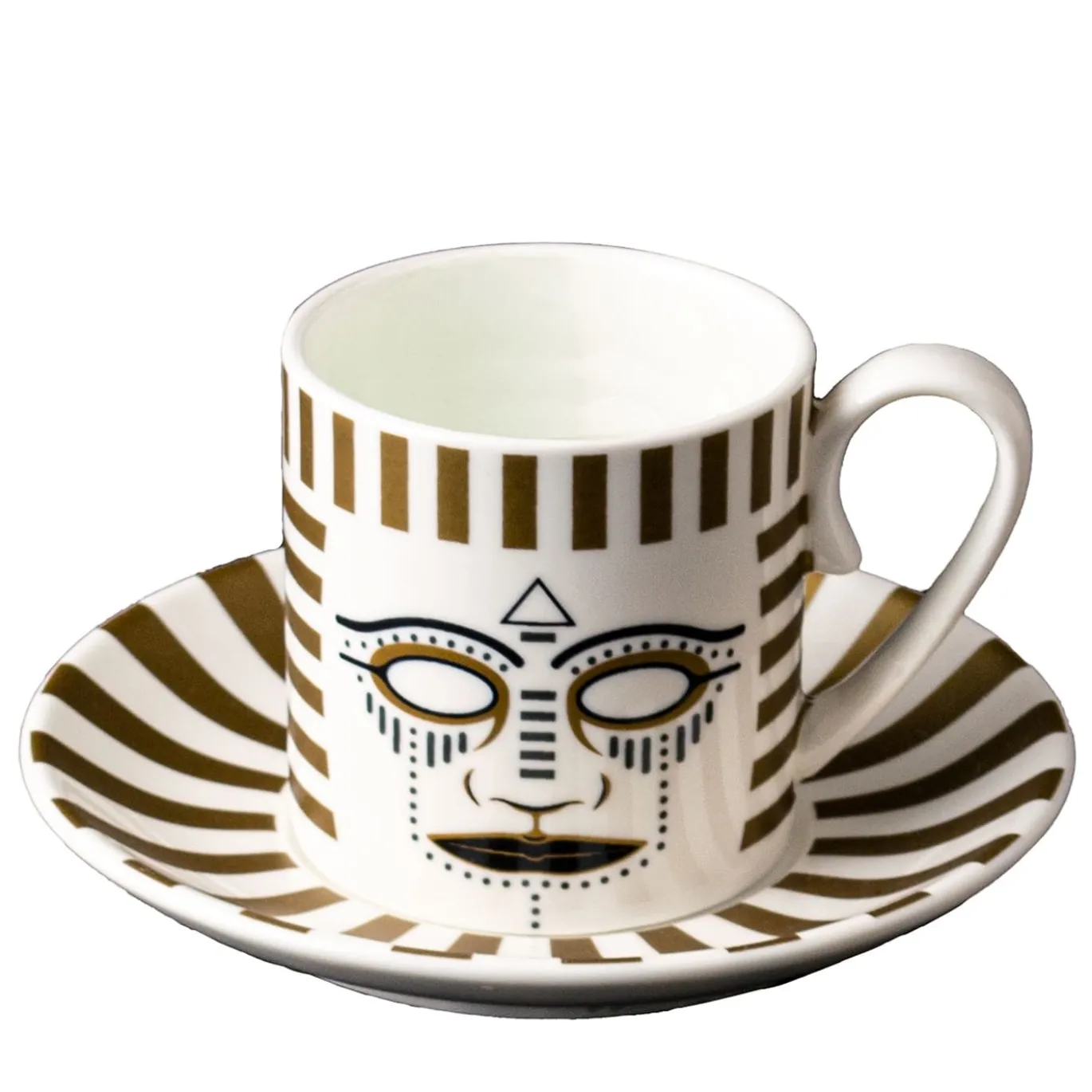 Set di 6 tazze da caffè con piattino Pi-Atum