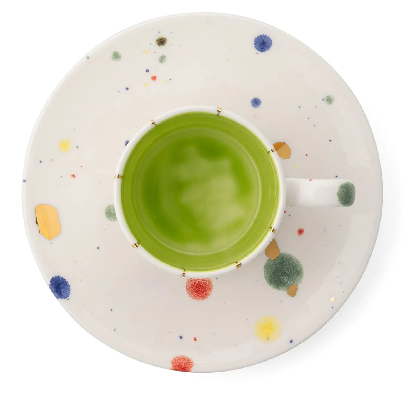Set di 2 tazze da caffè e piattini dritti Amelia