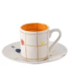 Set di 2 tazze da caffè e piattini Miami Straight
