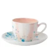 Set di 2 tazze da caffè espresso e piattini Celestial