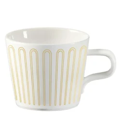 Set di 2 tazze e piattini Baroqeat Oro Espresso #1 di Salvatore Spataro