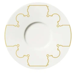 Set di 2 tazze e piattini Baroqeat Oro Espresso #1 di Salvatore Spataro