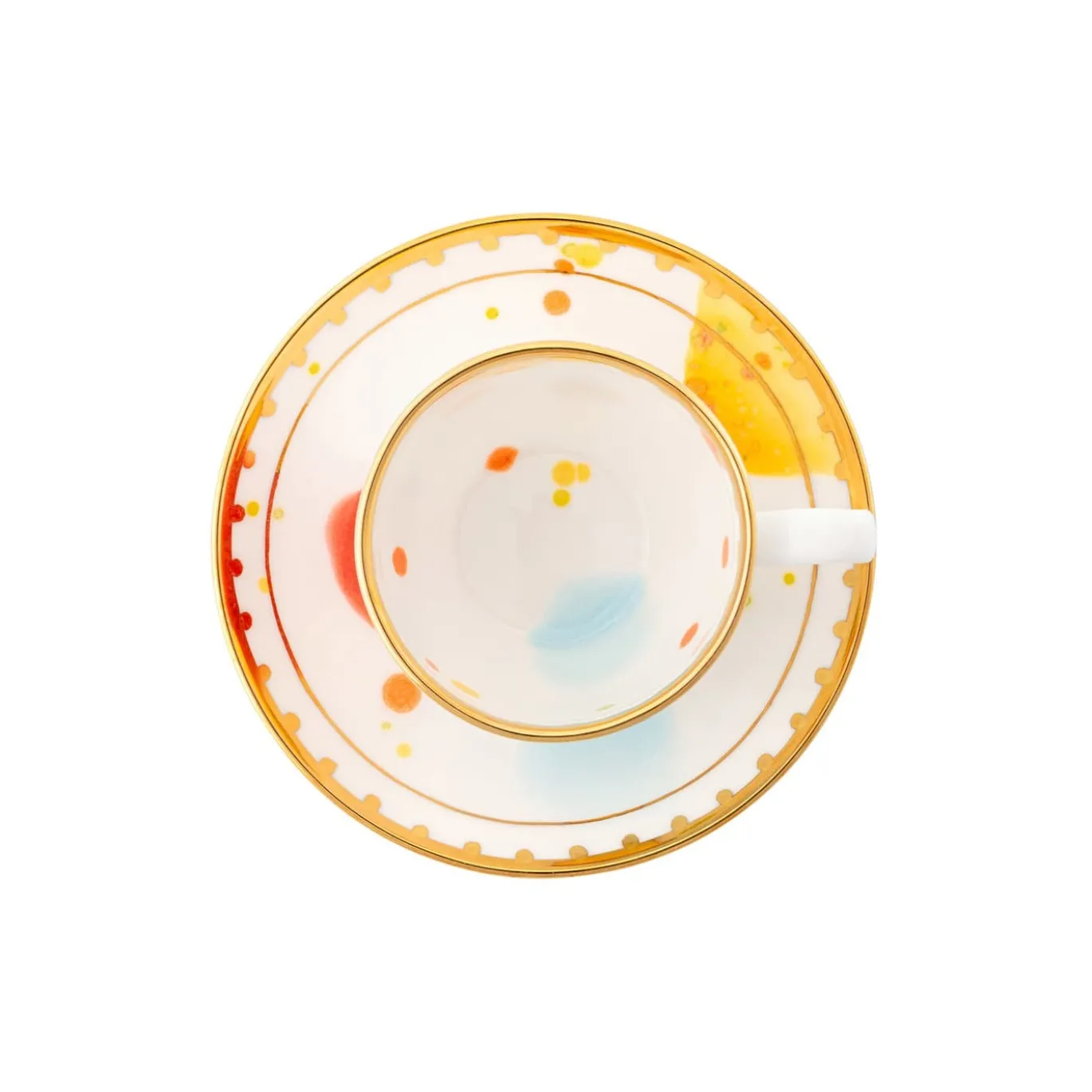 Set di 2 tazze e piattini da caffè espresso Caravaggio