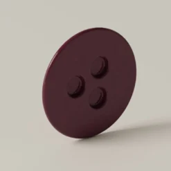 Set di 4 tazzine da espresso e piattini scultorei cUUUp in ceramica lucida viola
