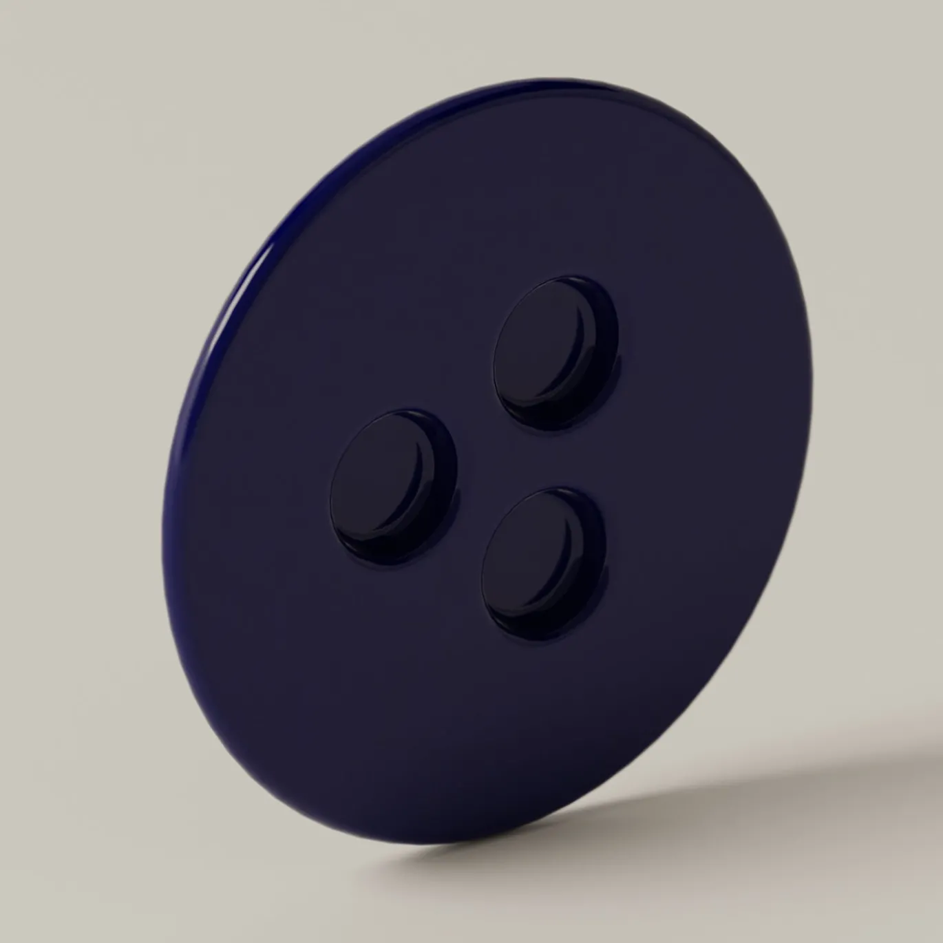 Set di 4 tazzine da espresso e piattini scultorei cUUUp in ceramica lucida blu