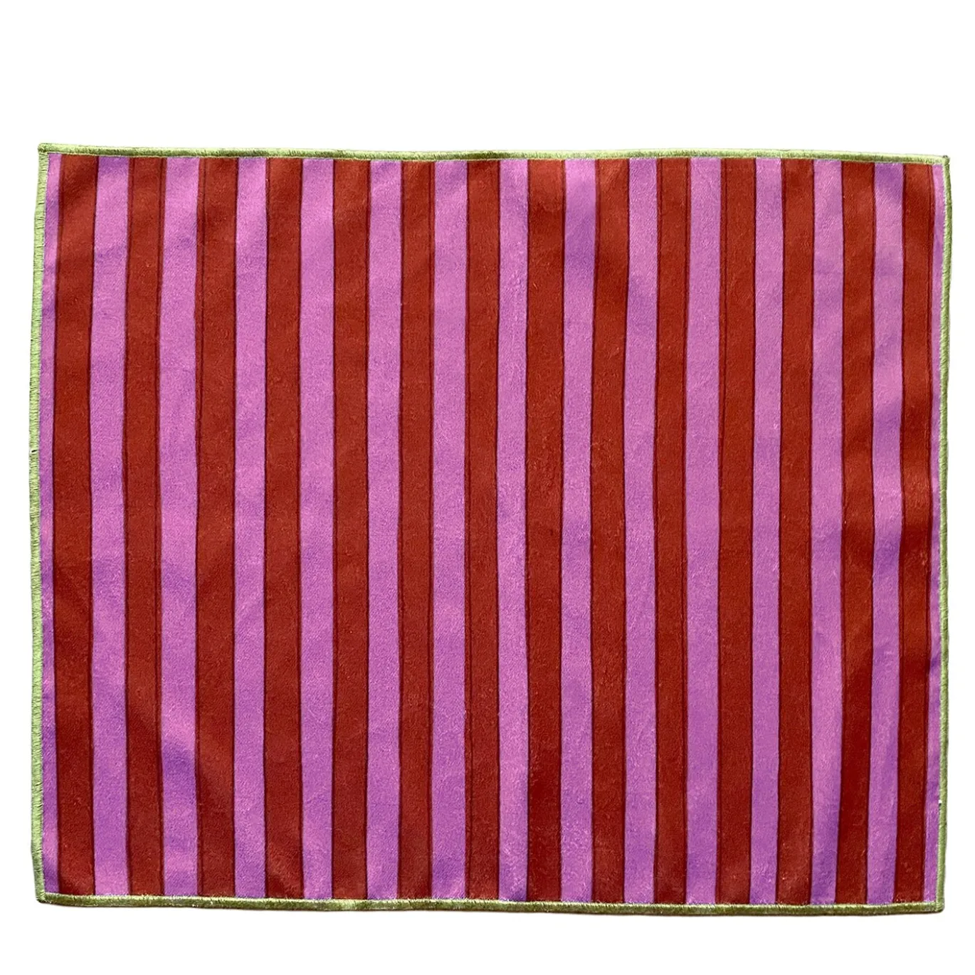Set di 4 Tovagliette a righe Magenta