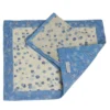 Set di 2 tovagliette celesti e blu con tovaglioli