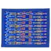 Set di 4 tovagliette Colores Cornice in cotone blu