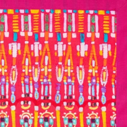 Set di 4 tovagliette Colores Cornice in cotone fucsia