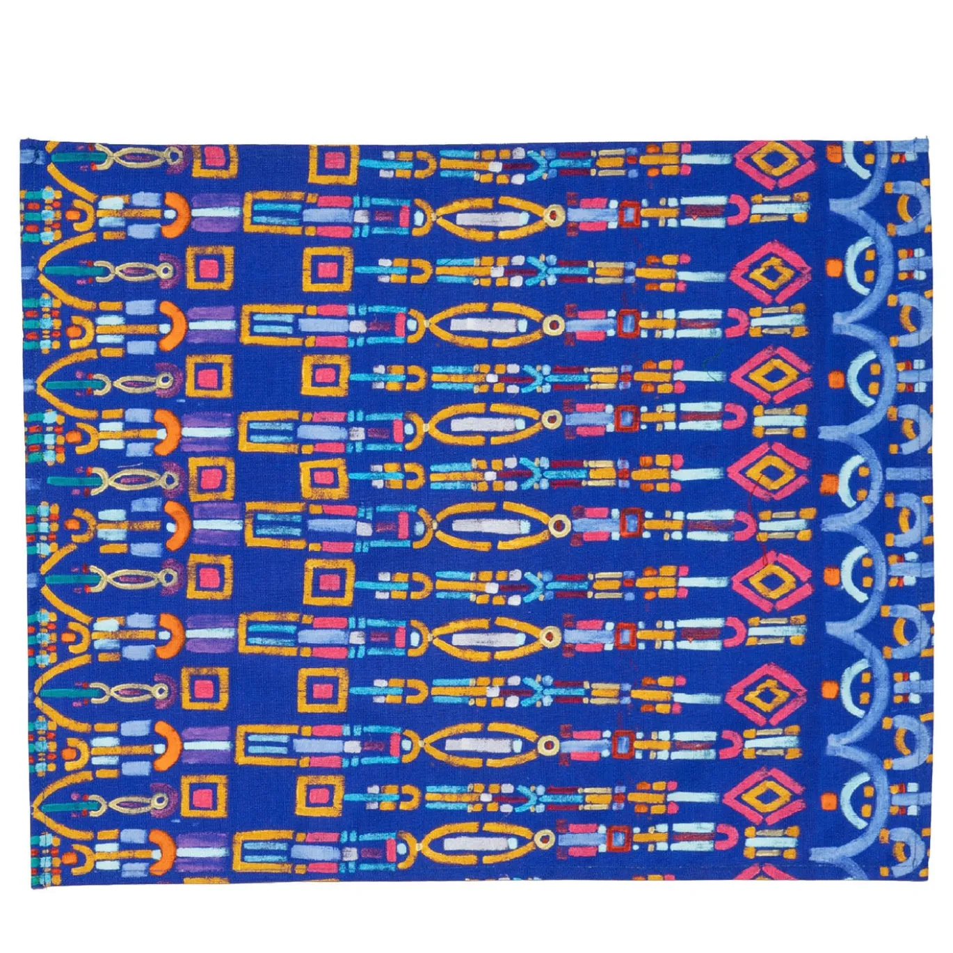 Set di 4 tovagliette Colores in cotone blu