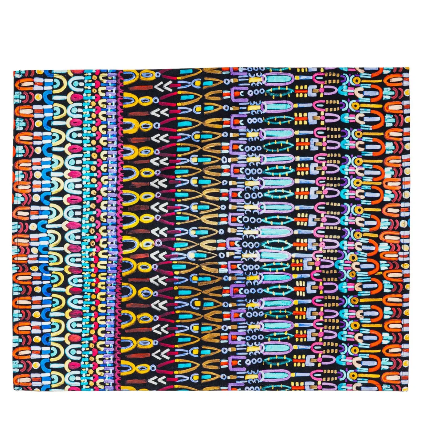 Set di 4 tovagliette Colores in cotone multicolore