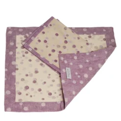 Set di 2 tovagliette lilla e viola con tovaglioli