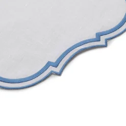 Set di 2 Tovagliette Ovali Bianche Oriente
