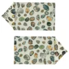 Set di 2 tovagliette policrome + 2 tovaglioli Pebbles
