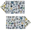 Set di 2 tovagliette policrome + 2 tovaglioli Pebbles