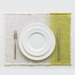 Set di 2 Tovagliette Rettangolari Croma Verde Kiwi