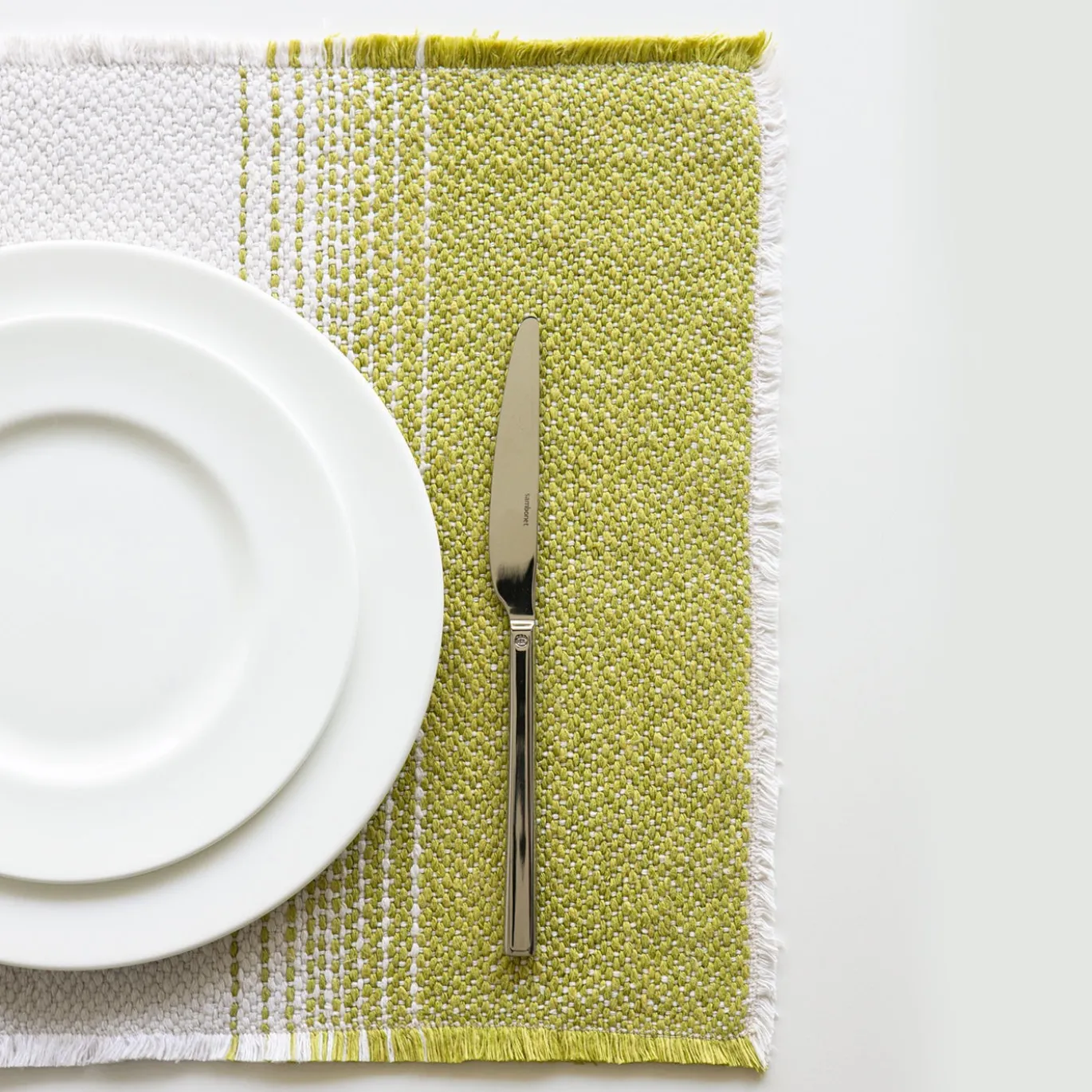 Set di 2 Tovagliette Rettangolari Croma Verde Kiwi