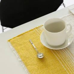 Set di 2 Tovagliette Rettangolari Croma Giallo Mango