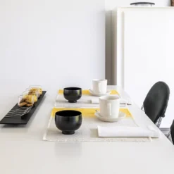 Set di 2 Tovagliette Rettangolari Croma Giallo Mango