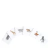 Set di 6 tovagliette Savanna ricamate a mano in lino per bere
