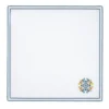 Set di 6 tovaglioli bianchi ricamati Maiolica Multicolor