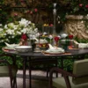 Set di 6 tovaglioli rosa e pistacchio Ornamental Crush