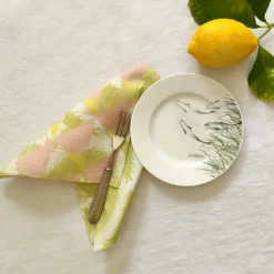 Set di 6 tovaglioli rosa e pistacchio Ornamental Crush