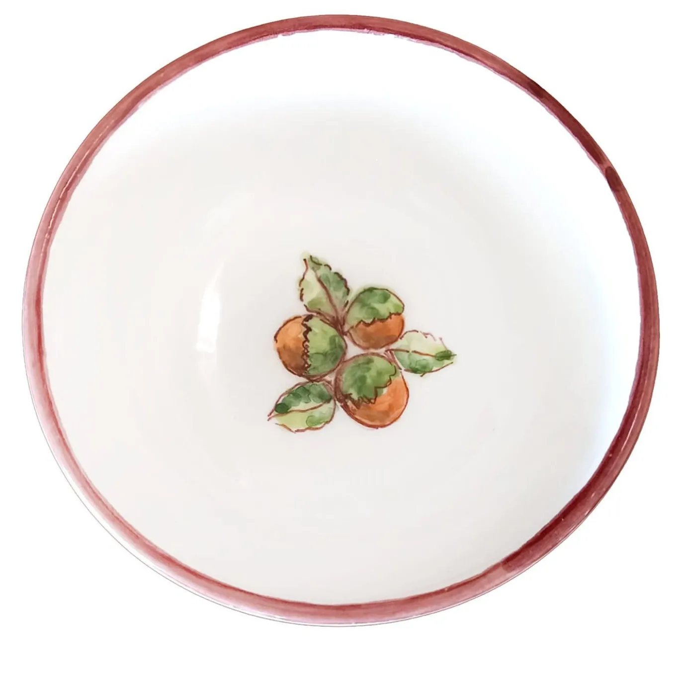 Set di 6 vaschette da gelato in ceramica alla nocciola