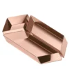 Set di 3 vassoi in rame Axonometry Small Parallelepiped di Elisa Giovannoni